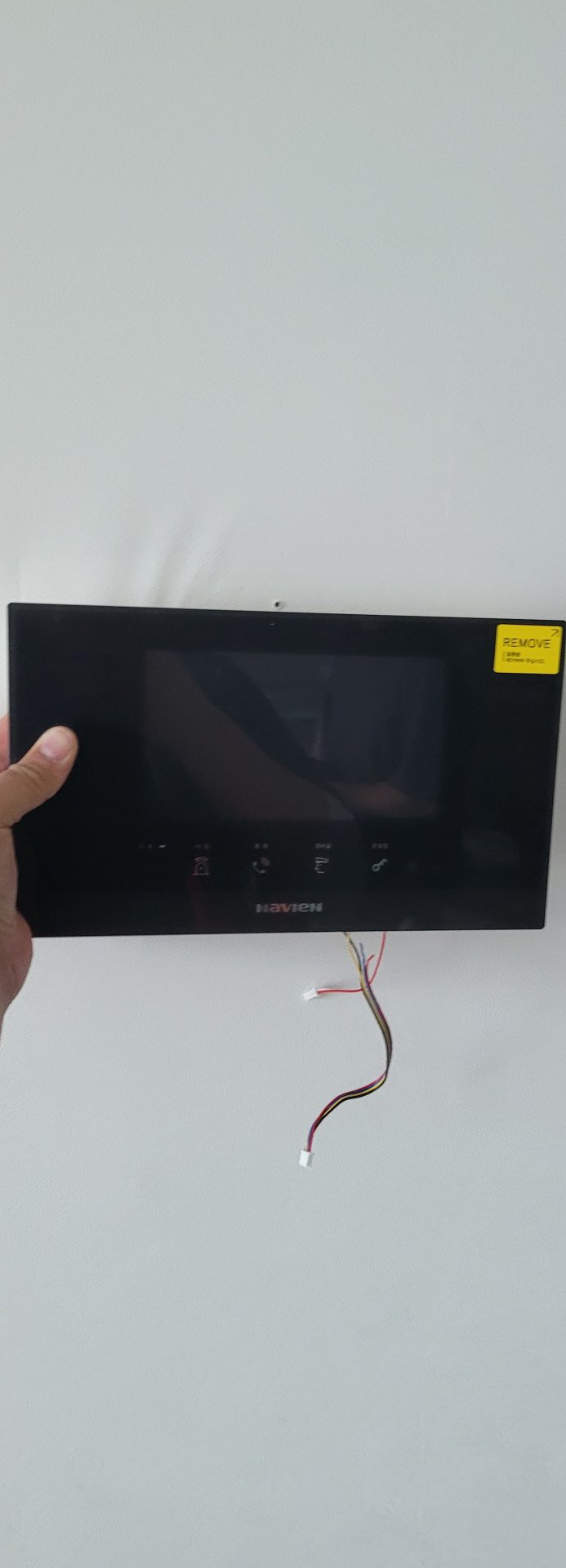 홍은벽산아파트 비디오폰을 IoT 도어벨G4와 매직패드S1교체  - 기존 비디오폰 입니다. 나비엔모델