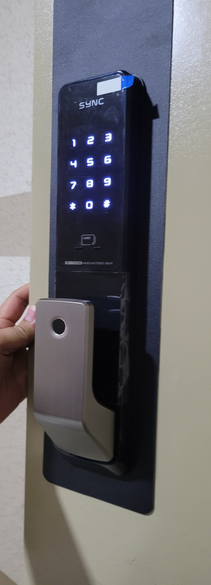 금천롯데캐슬골드1차 도어락 교체 - 솔리티 SP-7000B Wi-Fi